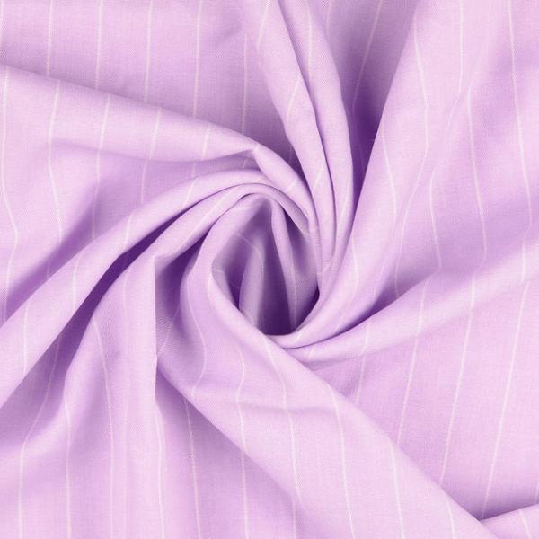 Polyester Webware Nadelstreifen Flieder